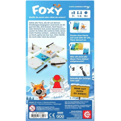Ratespiel Foxy, wie viele Tiere siehst du