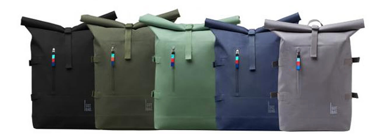 Got Bag Rucksack aus Ozean-Plastik. Recycling in coolen Farben. Bei Papterie und Spielwaren Schmid in Landquart (Graubünden) erhältlich